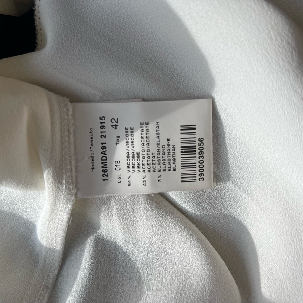 Msgm Drop Waist Bow Detail Color Block Dress - image 6